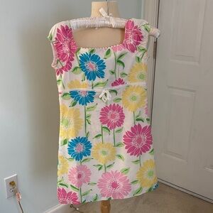 Lilly Pulitzer Floral Mini Dress - Pink, Blue, Yellow